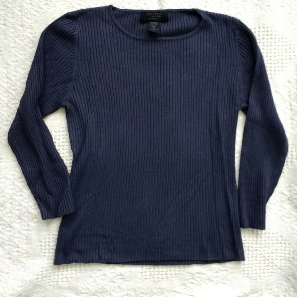 VTG Y2K Express mini rib sweater